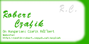 robert czafik business card